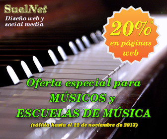 20 % de descuento para músicos y escuelas de música